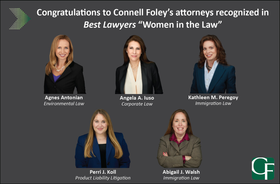 Five Connell Foley Attorneys Recognized in 2021 Best Lawyers' "Women in